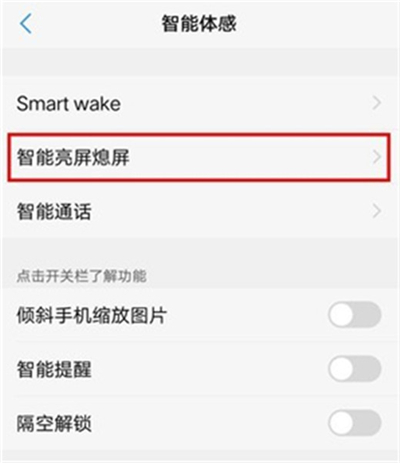 vivoy91中将抬手亮屏关掉具体操作步骤