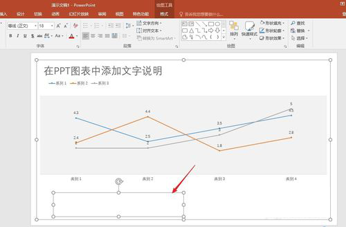 PPT中图表中添加文本说明具体操作步骤