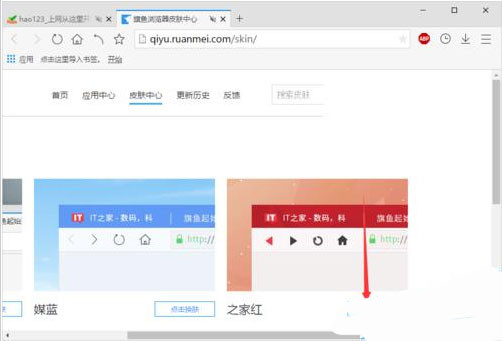 旗鱼浏览器中更换皮肤具体方法介绍