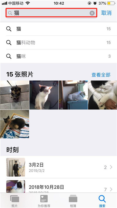 iphone8中搜索照片具体操作方法
