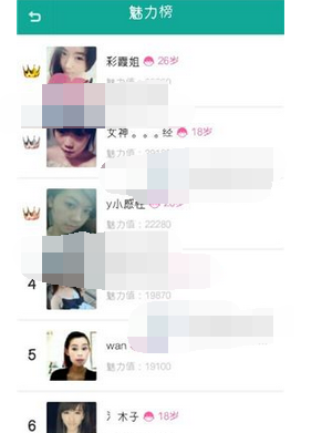 求搭理APP查看魅力榜的基础操作
