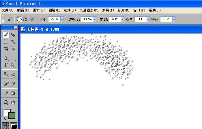 painter中使用厚涂笔绘画图形详细操作流程