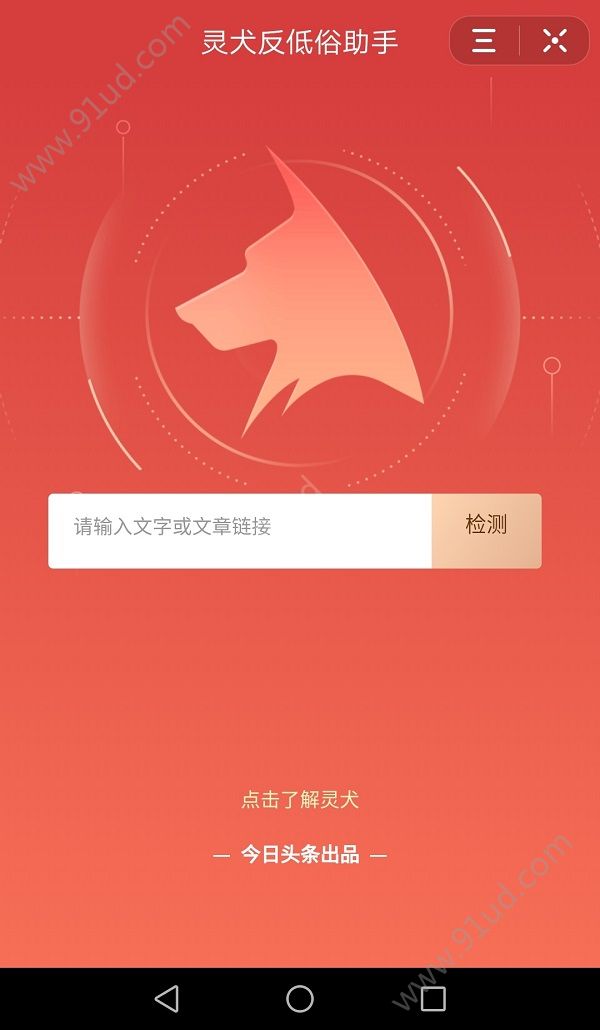 今日头条上线“灵犬”小程序将对外开放反低俗技术模型!