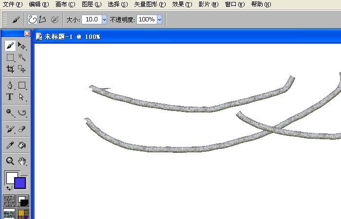 painter中使用钢笔式花瓣效果具体操作方法