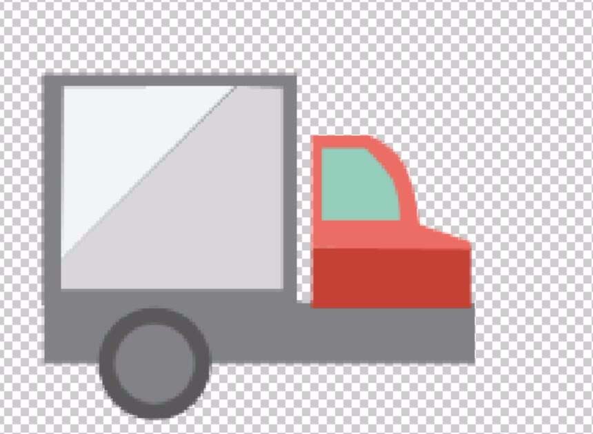 使用ps手绘货车矢量图详细操作流程