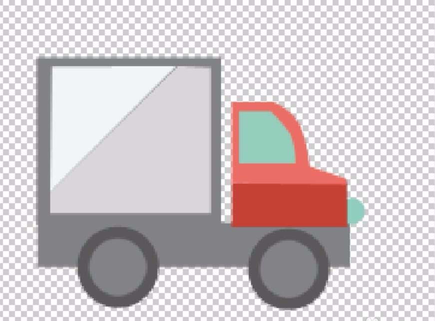 使用ps手绘货车矢量图详细操作流程