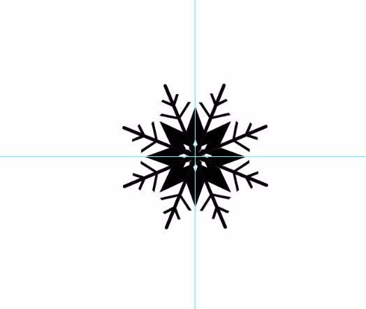 ps绘画出雪花图形的具体操作方法