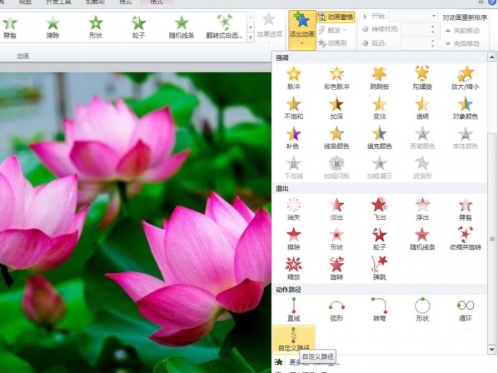 ppt制作出小荷才露尖尖角动画场景具体操作步骤