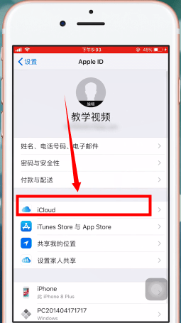 在苹果手机里将icloud drive开启操作过程