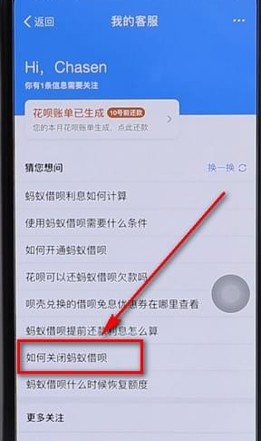 支付宝关掉蚂蚁借呗详细操作