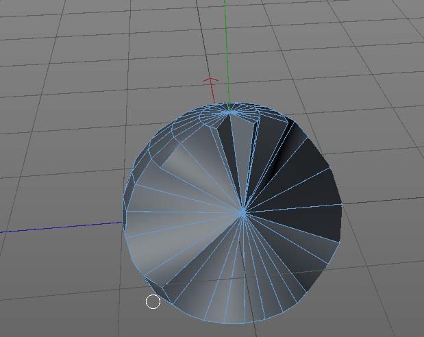 C4D中使用坍塌工具处理球体具体操作方法