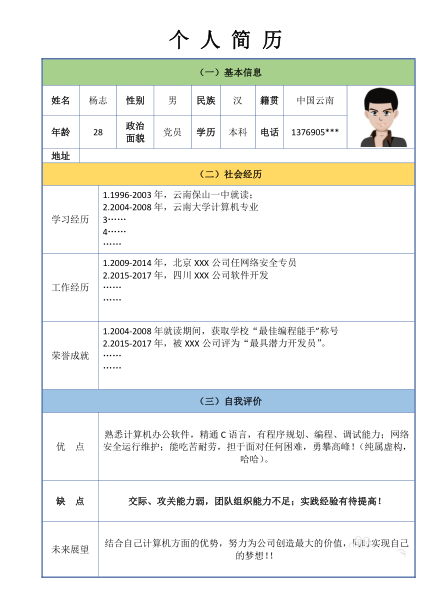 使用wps制作出漂亮个人简历具体操作方法