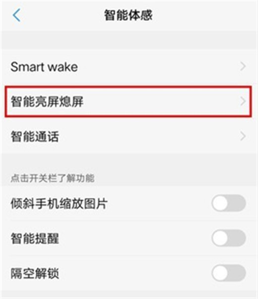 vivou1中将抬手亮屏打开具体操作步骤