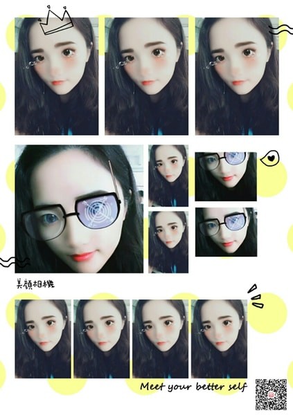 美颜相机中保存动漫大头贴具体操作方法