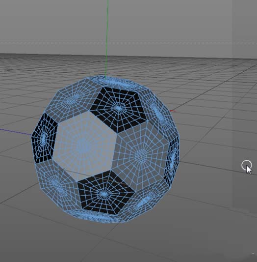 使用C4D绘画出一个立体逼真足球模型具体操作方法