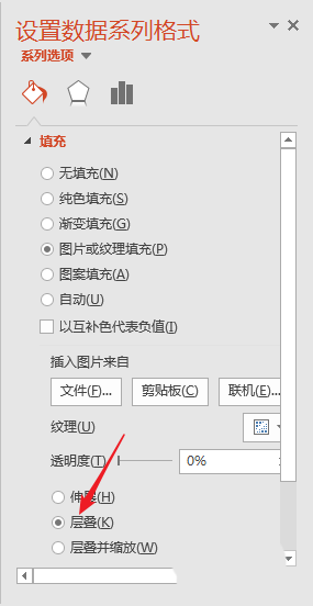 使用PPT制作出圆柱体堆积样式柱状图具体操作方法