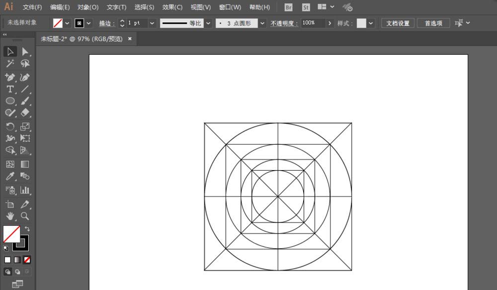 使用ai绘画出定位图标的具体操作步骤