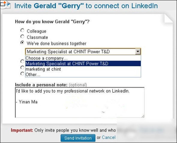 linkedin中如何加好友 具体操作方法