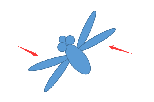 使用WPS绘画出胖胖蜻蜓具体操作步骤