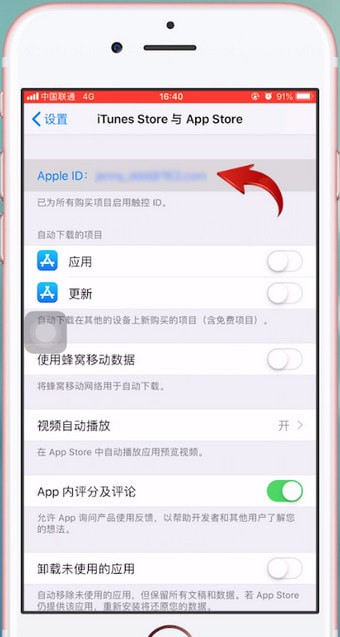 苹果手机中查询充值记录具体操作方法
