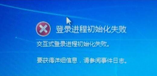 win7电脑中出现登陆进程初始化失败的详细解决方法