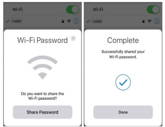 iPhone中使用自带WiFi共享功能的具体操作方法