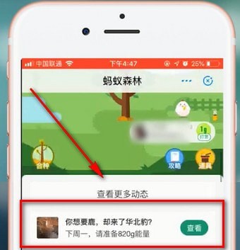 支付宝App蚂蚁森林领取华北豹的具体操作方法