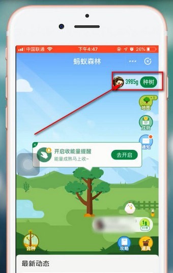 支付宝App蚂蚁森林领取华北豹的具体操作方法