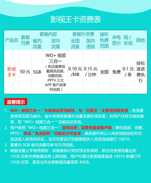 联通影视王卡如何申请? 影视王卡办理教程
