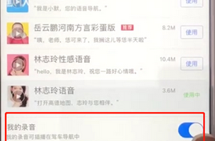 高德地图设置自己声音必报线路的具体操作步骤