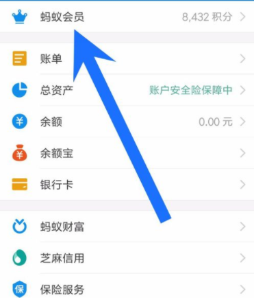 支付宝怎么查看蚂蚁会员等级_蚂蚁会员具体操作步骤