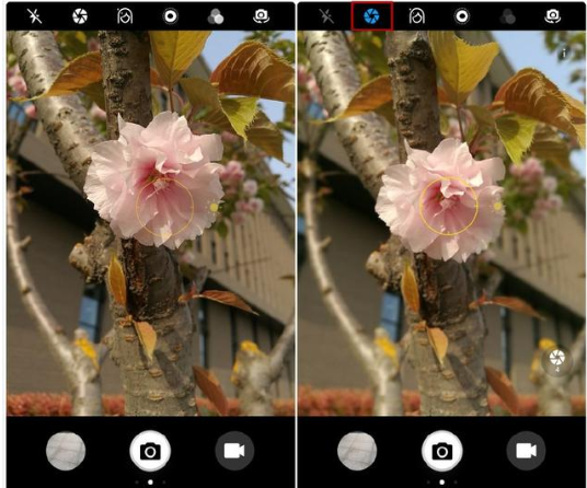 华为手机中使用大光圈拍照模式具体操作方法