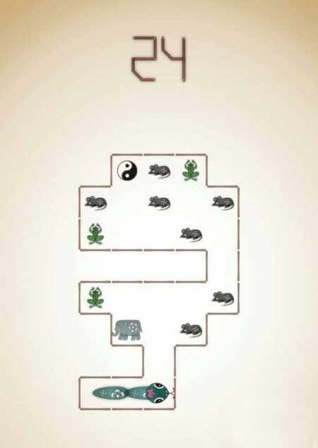 蛇它虫第24关图文攻略 蛇它虫第24关怎么过