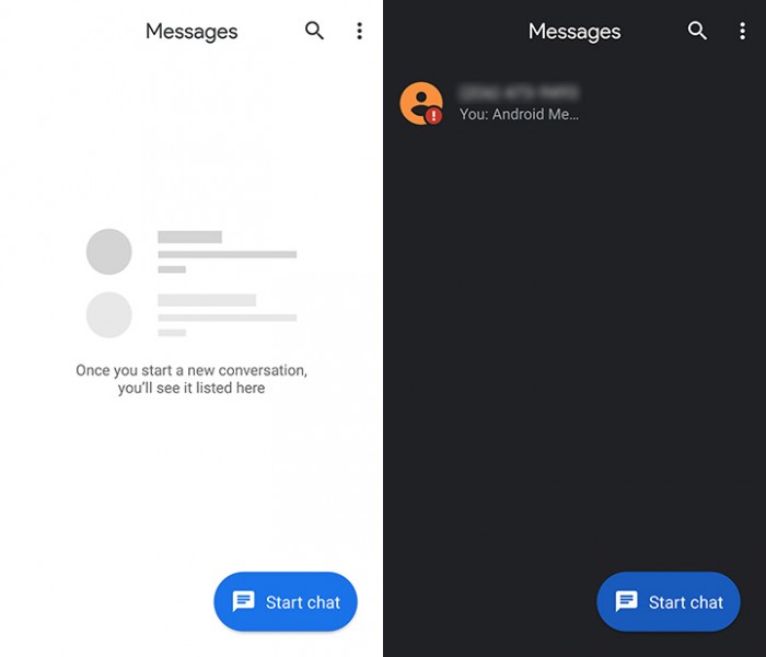 Android Messages 3.5版更新 ：引入备受期待的Dark模式