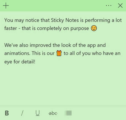 微软Sticky Notes升级：新增Dark模式