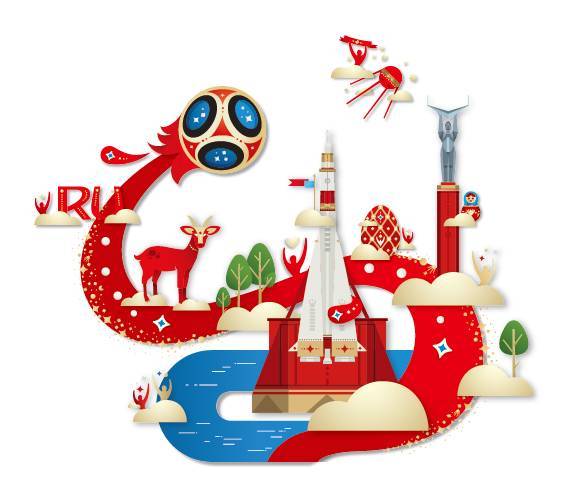 2018俄罗斯世界杯标志_logo设计来源_历届世界杯logo图片