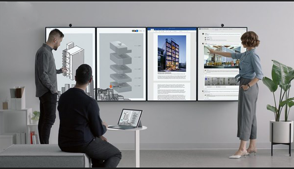 微软SurfaceHub2正式发布 四屏联机震撼!