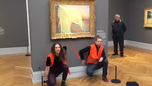价值8亿的名画被泼土豆泥 国外环保组织快杀疯了