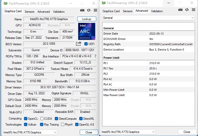 最强非公！蓝戟Intel Arc A770显卡评测：比3060快9%
