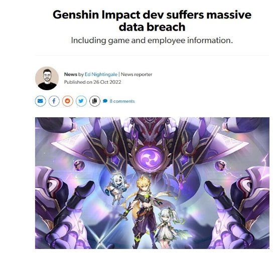 曝《原神》数据大规模泄露 涉及未来9个月更新