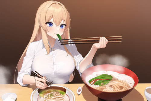 人工智能？人工智障？越看越瘆人的AI美少女吃面条