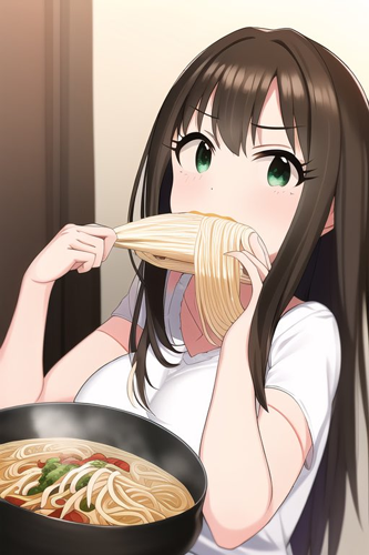 人工智能？人工智障？越看越瘆人的AI美少女吃面条