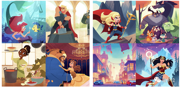 AI“偷家”到迪士尼插画师 32张图学走画风！