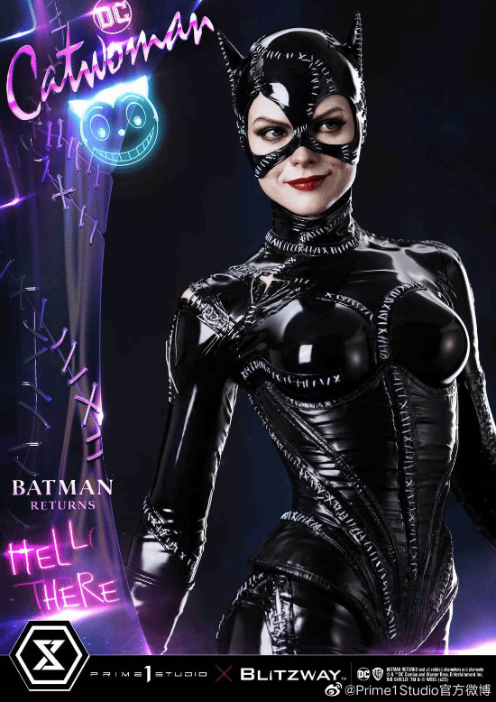 P1S公布《蝙蝠侠归来》猫女雕像：皮衣皮鞭 黑猫碧眼
