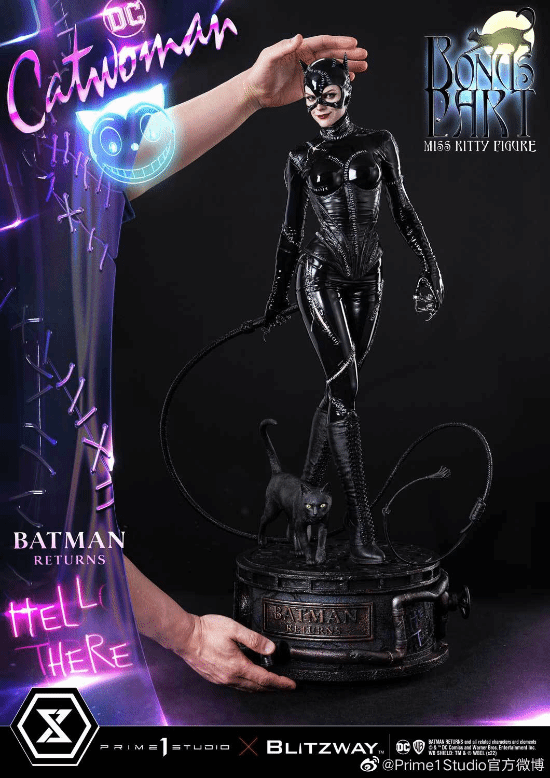 P1S公布《蝙蝠侠归来》猫女雕像：皮衣皮鞭 黑猫碧眼