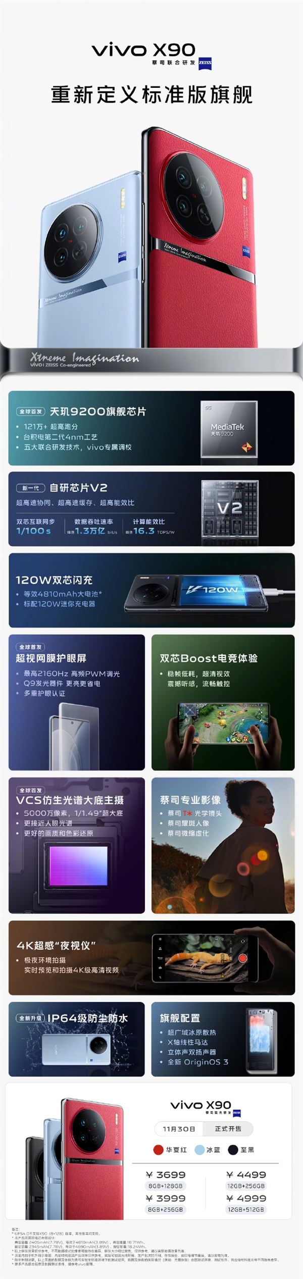 3699元起！vivo新旗舰开售：首发国产屏幕之光