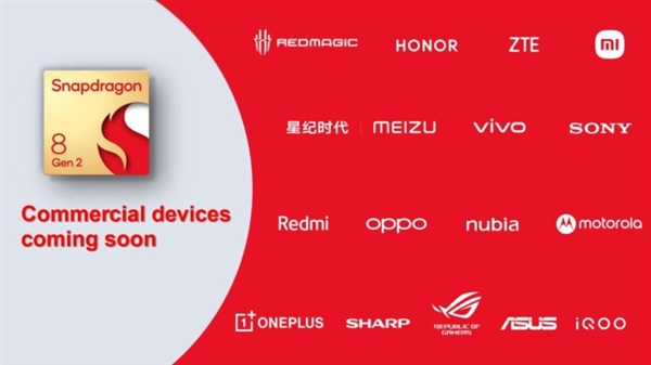 十数家!骁龙8 Gen2首发品牌公布:小米/魅族/荣耀等都来了