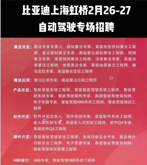 为了补齐这块短板 比亚迪怒招5000人
