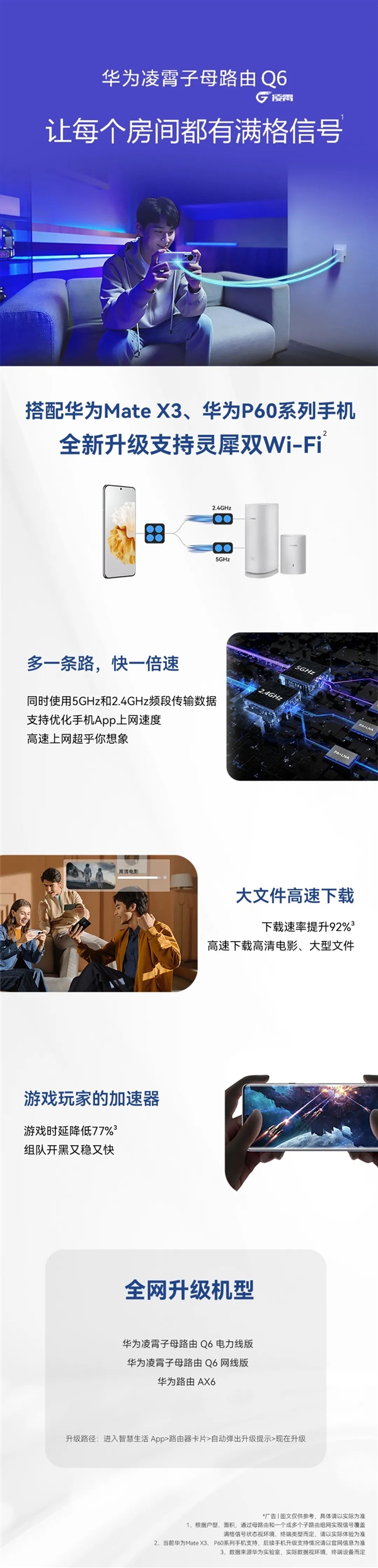 灵犀双Wi-Fi来了!华为路由器全新升级:速率接近翻倍