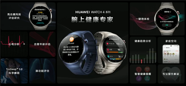 2699元起！华为Watch 4系列发布：首发高血糖评估 领先苹果